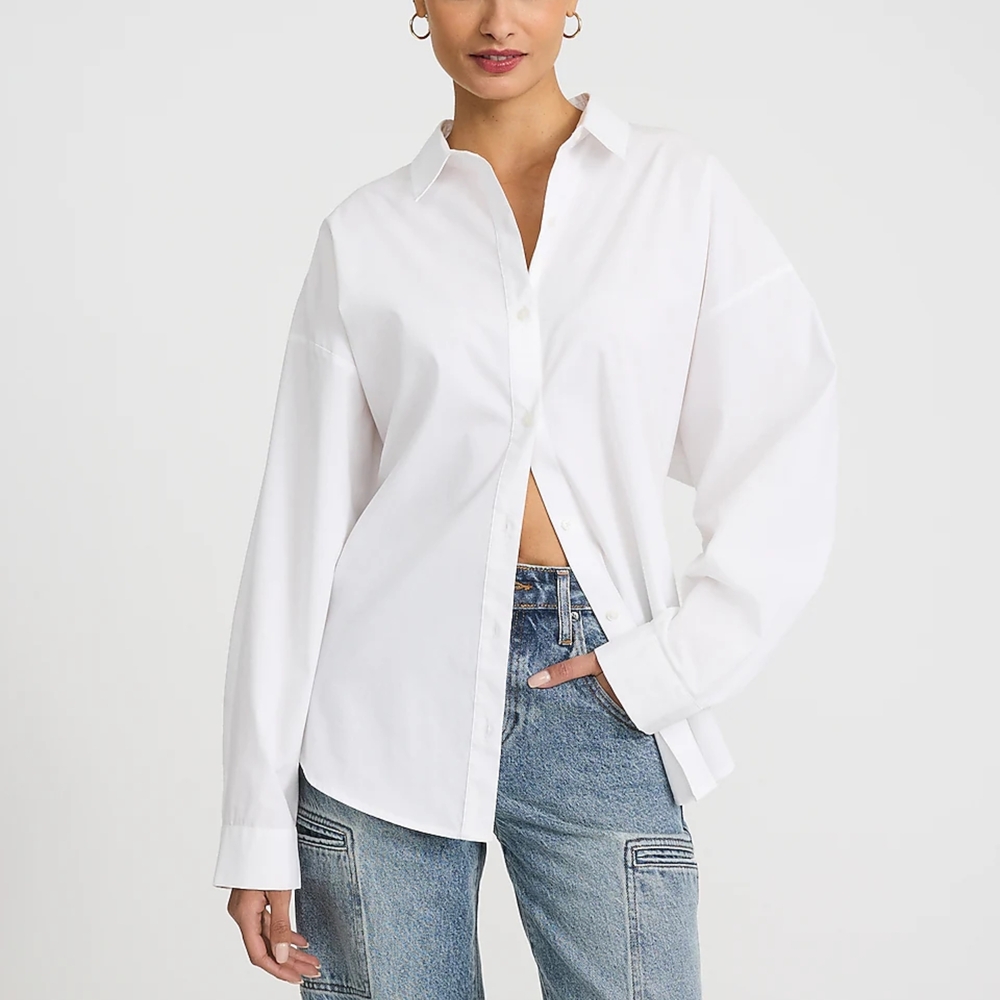 EXPRESS NWT Poplin Boyfriend Portofino Shirt